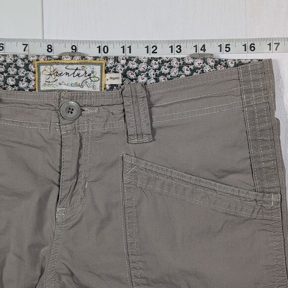 Aventura Women’s Arden V2 Capri Pants Sz 8 Khaki Cargo Pockets Roll Tab Cropped - Picture 4 of 11